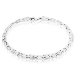 Histoire d'Or Bracelet Maille Lancelot Argent Blanc