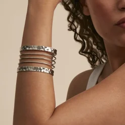 Bracelet Manchette Cambria Acier Blanc-Histoire d'Or Sale