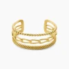 Bracelet Manchette Elain Acier Jaune-Histoire d'Or Online