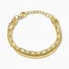 Histoire d'Or Bracelet Mandera Acier Jaune