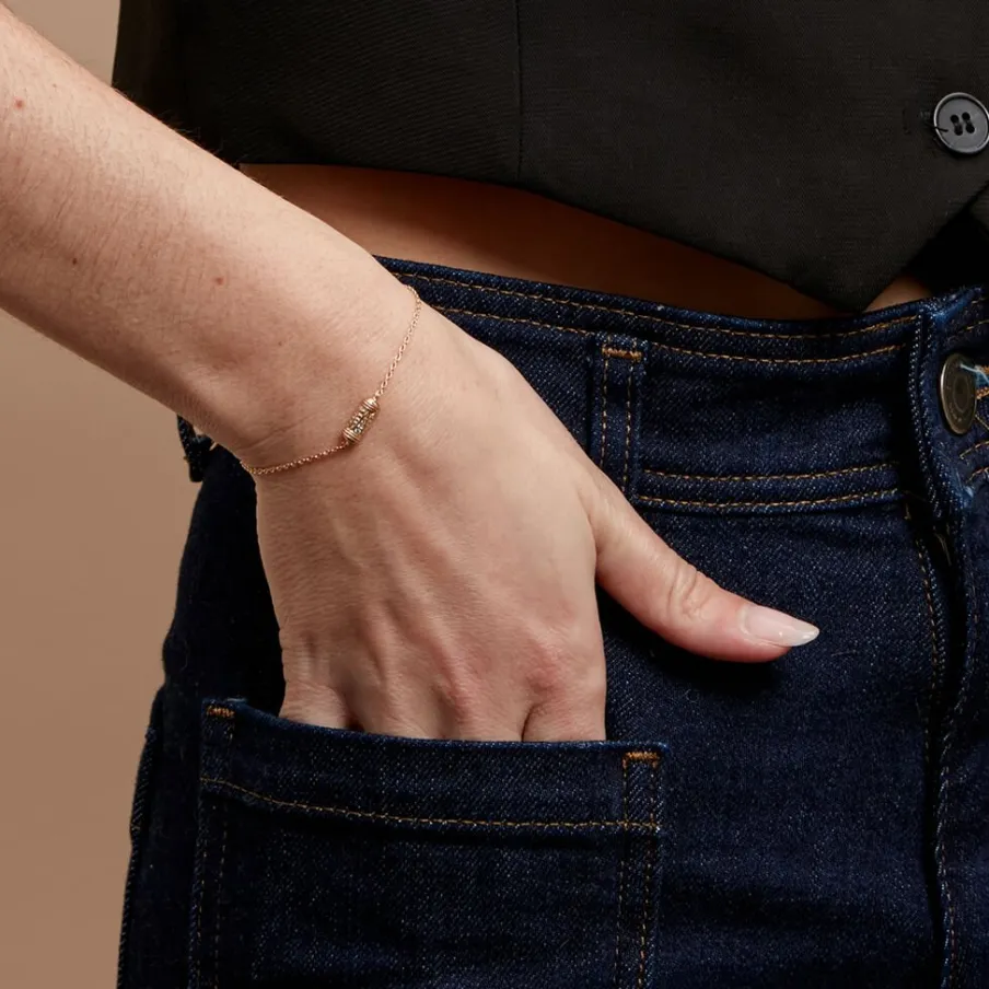 Histoire d'Or Bracelet Manua De Zirconium