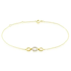 Bracelet Margane Or Jaune Diamant-Histoire d'Or Hot