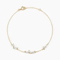 Histoire d'Or Bracelet Marquise Or Jaune Oxyde De Zirconium