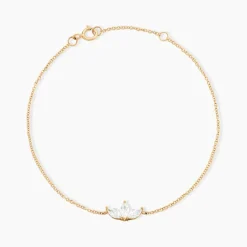 Histoire d'Or Bracelet Marquise Or Jaune Oxyde De Zirconium