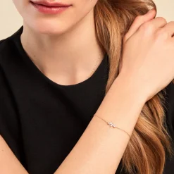 Histoire d'Or Bracelet Marquise Or Jaune Oxyde De Zirconium