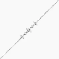 Bracelet Midnight Flower Argent Blanc Oxyde De Zirconium-Histoire d'Or Online