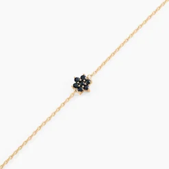 Histoire d'Or Bracelet Midnight Royalty Plaqué Or Jaune Pierre De Synthèse