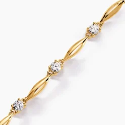 Bracelet Mimona Plaqué Or Jaune Oxyde De Zirconium-Histoire d'Or Clearance