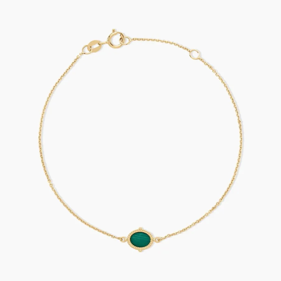 Histoire d'Or Bracelet Mirage Or Jaune Malachite