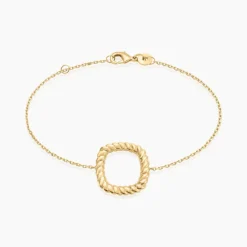 Histoire d'Or Bracelet Monifa Plaque Or Jaune