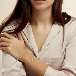 Bracelet Monique Argent Blanc Oxyde De Zirconium-Histoire d'Or Discount