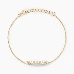 Histoire d'Or Bracelet Monique Argent Jaune Oxyde De Zirconium