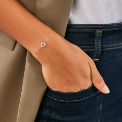 Bracelet Munira Or Jaune Améthyste Oxyde De Zirconium-Histoire d'Or Hot