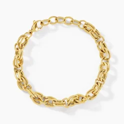 Histoire d'Or Bracelet Murano Acier Jaune