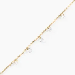 Histoire d'Or Bracelet Myosothis Plaqué Or Oxydes De Zirconium