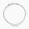 Histoire d'Or Bracelet Navette Argent Blanc Oxyde De Zirconium