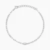 Histoire d'Or Bracelet Nexus Argent Blanc Oxyde De Zirconium