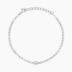 Histoire d'Or Bracelet Nexus Argent Blanc Oxyde De Zirconium