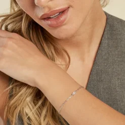 Bracelet Nigelle Argent Blanc Oxyde De Zirconium-Histoire d'Or New