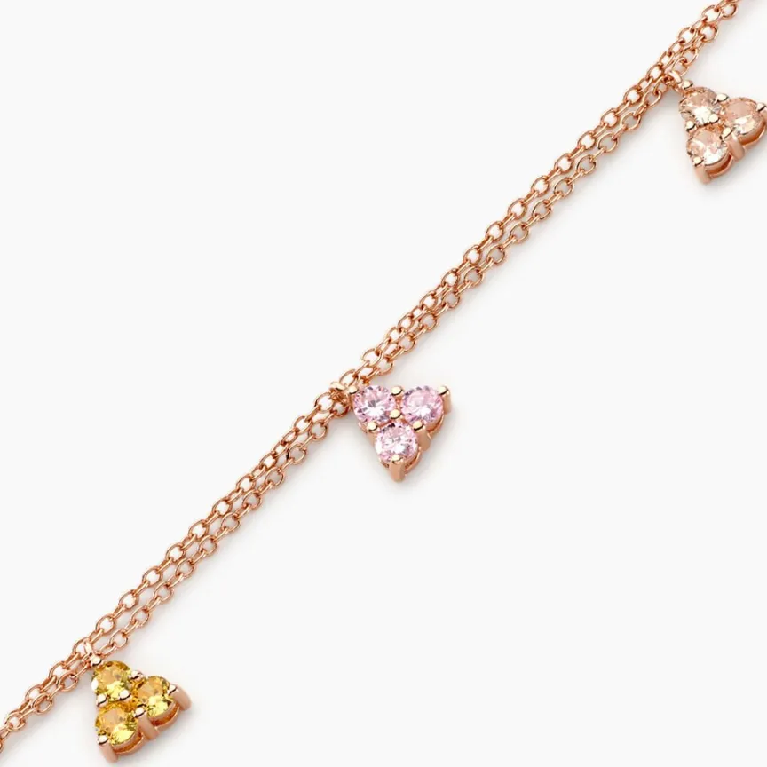 Bracelet Nimbe Argent Rose Oxyde De Zirconium-Histoire d'Or Clearance