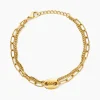 Histoire d'Or Bracelet Numah Acier Jaune