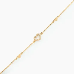 Histoire d'Or Bracelet Oleanne Or Jaune Oxyde De Zirconium