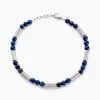 Histoire d'Or Bracelet Olek Acier Blanc Lapis Lazuli