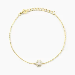 Histoire d'Or Bracelet Oliviane Argent Jaune Oxyde De Zirconium