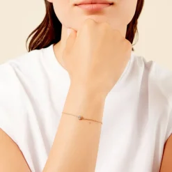 Histoire d'Or Bracelet Oliviane Argent Jaune Oxyde De Zirconium