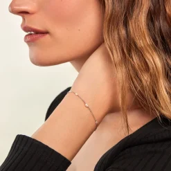 Bracelet Onassis Argent Blanc Perle De Culture-Histoire d'Or Online