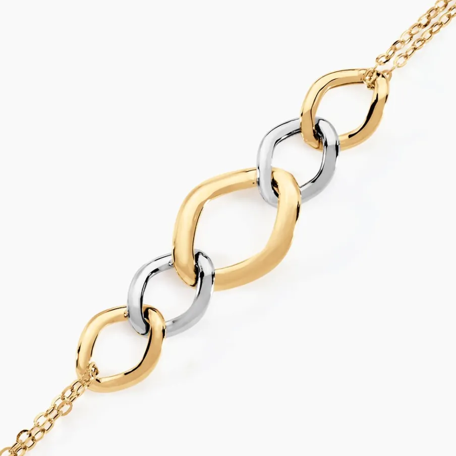 Histoire d'Or Bracelet Or Bicolore Acanthus