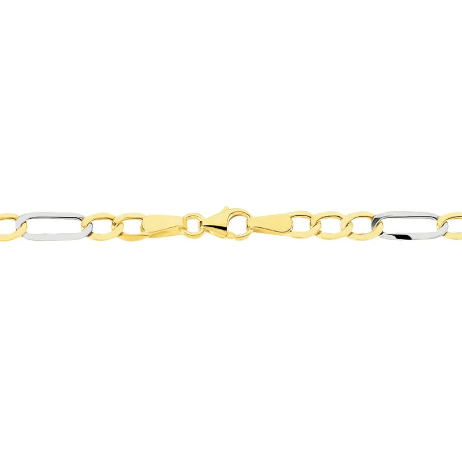 Histoire d'Or Bracelet Or Bicolore Maille Alternée 1/3