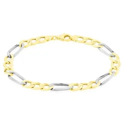 Bracelet Maille Alternée-Histoire d'Or
