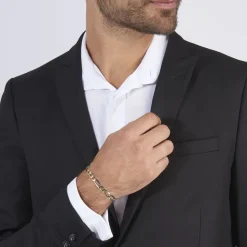 Bracelet Maille Alternée-Histoire d'Or