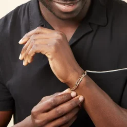 Bracelet Maille Alternée-Histoire d'Or