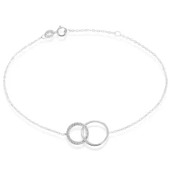 Histoire d'Or Bracelet Or Blanc Nesrine Oxydes