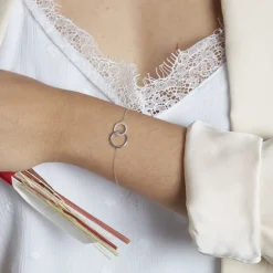 Histoire d'Or Bracelet Or Blanc Nesrine Oxydes