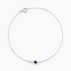 Bracelet Or Blanc Onora Saphir-Histoire d'Or Clearance