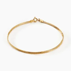 Bracelet Or Jaune Izel Maille Anglaise-Histoire d'Or New