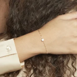 Histoire d'Or Bracelet Or Jaune Luminae Oxyde De Zirconium