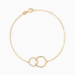 Histoire d'Or Bracelet Or Jaune Nesrine Oxydes