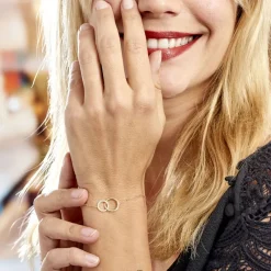 Histoire d'Or Bracelet Or Jaune Nesrine Oxydes