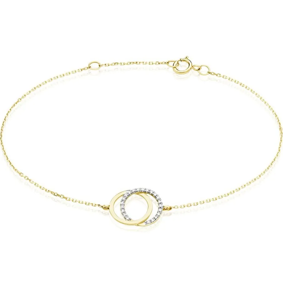 Histoire d'Or Bracelet Or Jaune Tresha Diamants