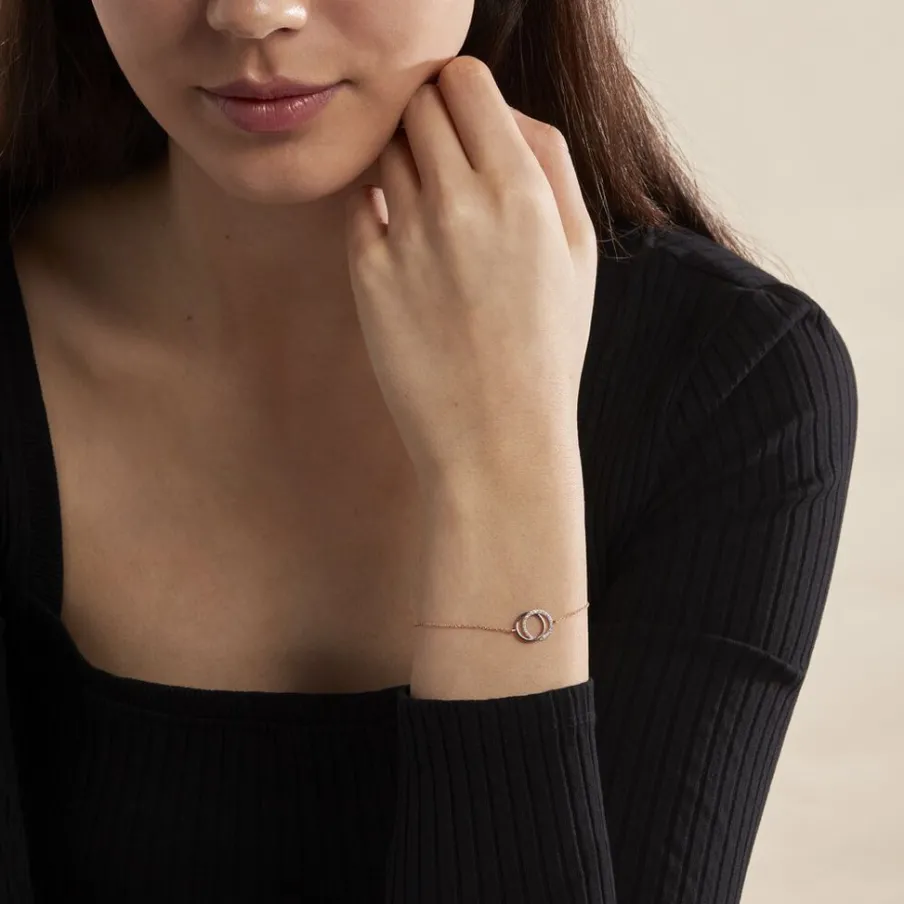 Histoire d'Or Bracelet Or Rose Tresha Diamants