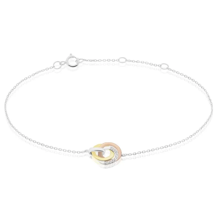 Histoire d'Or Bracelet Or Tricolore Vanadissa Diamants