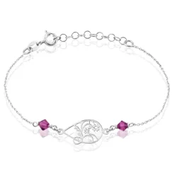 Bracelet Oumoul Argent Blanc Pierre De Synthese-Histoire d'Or Discount