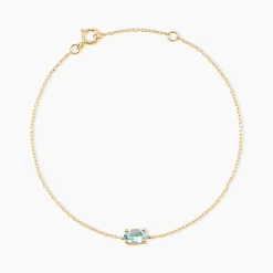 Histoire d'Or Bracelet Ovale Or Jaune Topaze