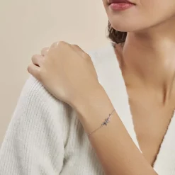 Histoire d'Or Bracelet Oya Argent Blanc Oxyde De Zirconium