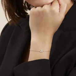 Histoire d'Or Bracelet Paesie Argent Blanc Oxyde De Zirconium