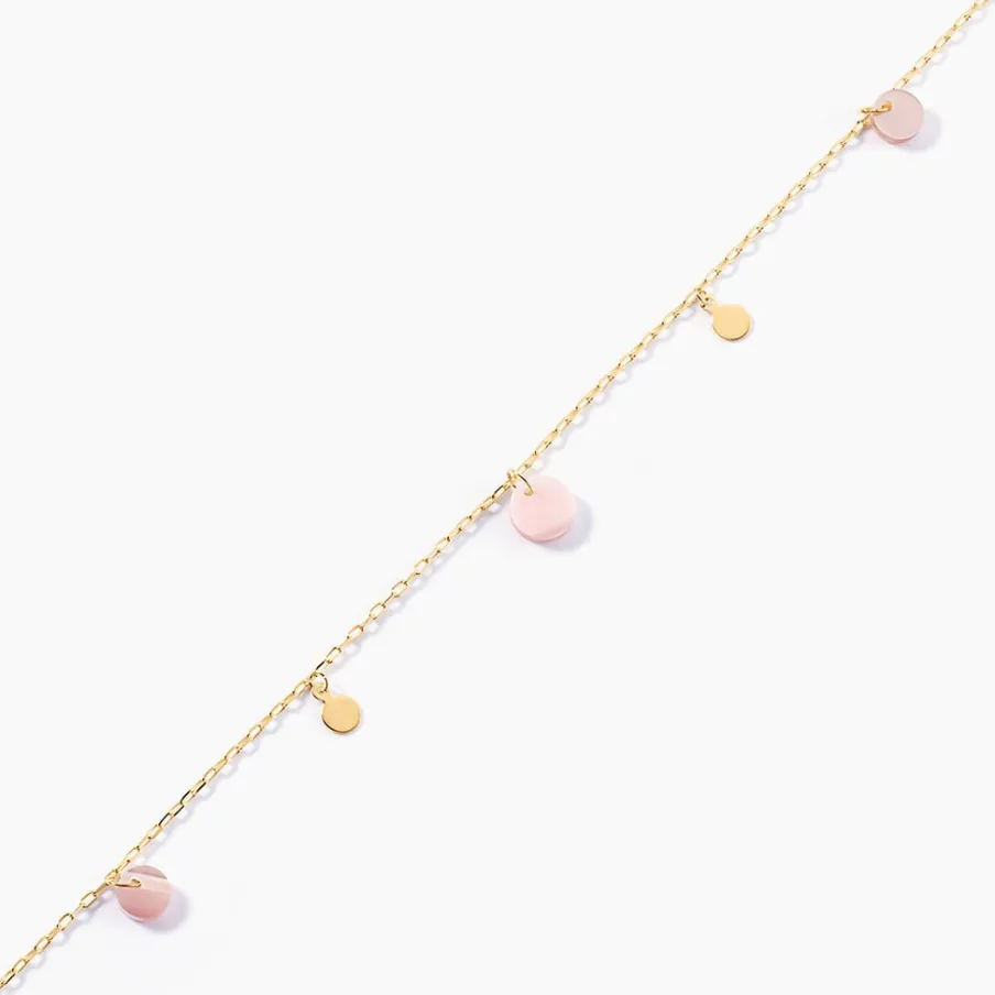 Histoire d'Or Bracelet Pampilles Colorées Or Jaune Nacre